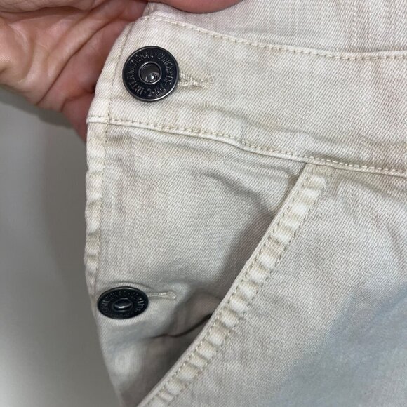 Allen Onyia x INC Mens Overalls Size Medium Beige Denim Adjustable Straps - Picture 4 of 8